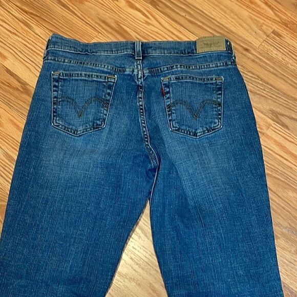 Levi’s Custom Flare Jeans, Turtles Hippie Pants, up cycled Levi’s 515, 6 medium - Picture 10 of 12